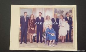 Militaria: FELICITACION NAVIDAD Y AÑO NUEVO, CONDESA DE BARCELONA, CON FOTOGRAFIA DE LA FAMILIA REAL, 1999. FOT